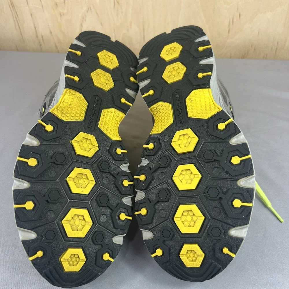 New Balance 510v2 Trail Running Shoes Men's Size 9D Gray Yellow MT510GY2 Used